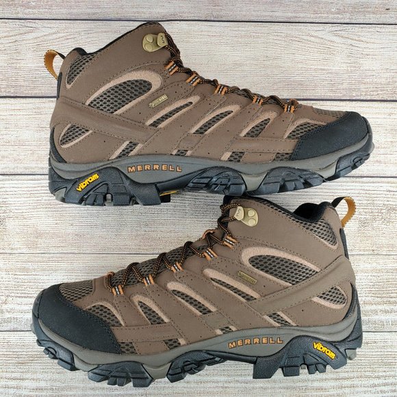 Merrell Moab 2 Mid GTX Hiking Boots Earth Men's Size 12.5 - Picture 5 of 9